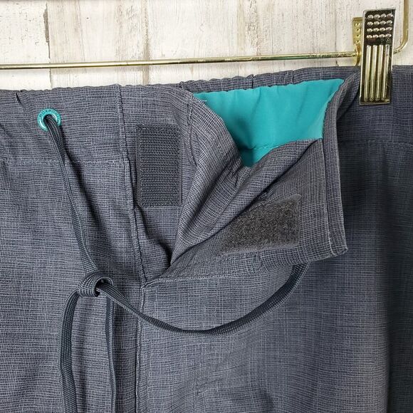 Zeroxposur Tsunami Swim Shorts Gray & Teal Size XXL - Picture 5 of 10